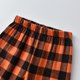 thumbnail image 2 of Gibobby Conjunto de pantalones para niños pequeños, Niñass, invierno, manga larga, estampados a cuadros, tops, pantalones, conjuntos de 2 piezas, conjunto de r(Naranja, 4-5 Años), 2 of 5