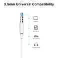 thumbnail image 2 of MyBat Pro Wired Stereo Handsfree w/ 3.5mm Mic - White, 2 of 7