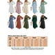 thumbnail image 3 of Vestido casual de una línea para mujer, manga larga, cuello redondo, vestidos largos, vestido de otoño, vestido de fiesta de vacaciones para mujer, 3 of 3