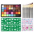 thumbnail image 1 of Watercolor Face Paint Palette Set Professional Multiple Body Painting Colors, 1 of 8