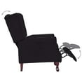 thumbnail image 1 of vidaXL Recliner Black Fabric, 1 of 5