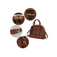 thumbnail image 5 of MKF Collection Women's Frida Faux Leather Satchel Handbag and Wallet Set, 2-Piece, Cognac, 5 of 11