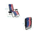 thumbnail image 3 of Best Choice Products Set of 2 Zero Gravity Lounge Chair Recliners for Patio, Pool w/ Cup Holder Tray - Patriot Edition, 3 of 9