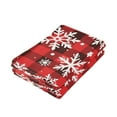 thumbnail image 7 of 2-Piece Polyester cotton Towel Set Absorbent Black and White Checkered Snowflake Hand Towel Bath Towel Soft and Comfortable Machine Wash 28.3x14.4, 7 of 7