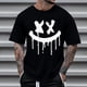 thumbnail image 2 of Camisetas de Cuello de la Tripulación de los Hombres de Poliéster Impreso en Seco Rápido, Cuello Redondo de Corte 3D para Gimnasio, Carrera, Ciclismo Y Ocasional, 2 of 4