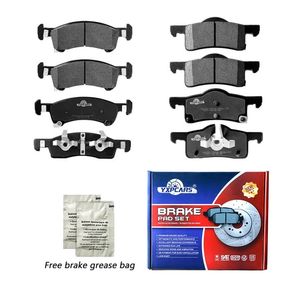 Front & Rear Ceramic Brake Pads Set for 2003 2004-2006 Expedition Navigator
