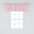 thumbnail image 2 of Ambesonne Butterfly Window Valance, Soft Pink Floral, 54" X 18", Pale Pink White, 2 of 3
