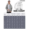 thumbnail image 3 of Colsmile Men's Hoodie Full Zip Lightweight Waffle Knit Sweatshirt Casual Long Sleeve Jacket with Pockets Spring Fall Winter, 3 of 10