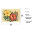 thumbnail image 2 of Hawaiian Hibiscus - Hawai’i State Flower - Vintage Hawaiian Airbrush Art by Eve Hawaii c.1940s - Fine Art Matte Paper Print (Unframed) 20x26in, 2 of 4