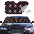 thumbnail image 2 of Kdxio Red and white polka dots Print Windshield Sun Shade,UV Rays and Sun Heat Protection,Sunshade for Car Windshield,Car Shade Front Windshield - Medium, 2 of 6