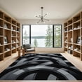 thumbnail image 2 of ODIKA 4'x6' Machine Washable Non-Slip Area Rug, Geometric Gray High Traffic Rug, Gray, 1102015, 2 of 7