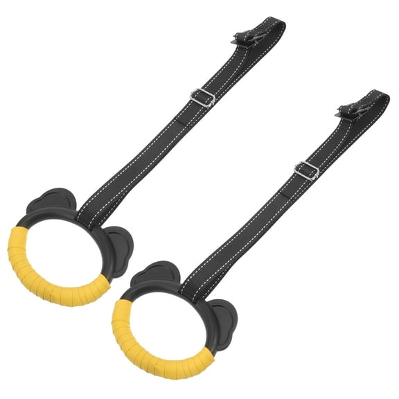 HONMEET Gymnastics Set for Home and Gym, Black Nylon Iron for Kids and Adults Fitness Training Equipment