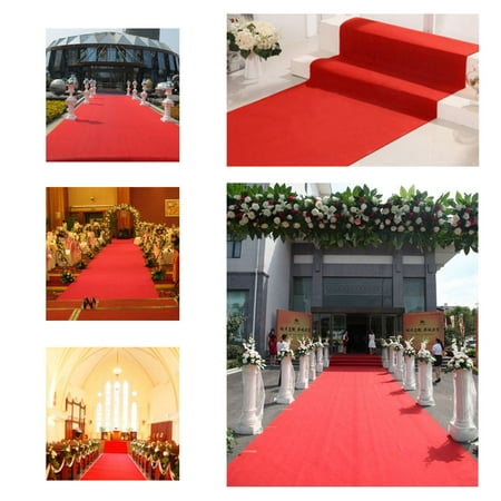 Moaere 50x4ft Red Carpet Runner Essential Indoor or Outdoor Wedding