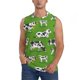 thumbnail image 1 of Balery Cows With Calfs Green Camisetas sin mangas para hombre, absorbe la humedad y protege contra el mal olor.-XX-Large, 1 of 7