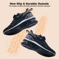 thumbnail image 5 of NRNHI Boys Girls Shoes Kids Sneakers Running Tennis Athletic Shoes Breathable Sport Walking Shoes (PureBlack Size 7 Toddler), 5 of 6