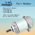thumbnail image 2 of Starter&Relay For Honda 350 Fourtrax Rancher TRX350FE TRX350FM TRX350TE TRX350TM 31200-HN5-671 31200-HN5-A81 31200-HN5-M01 18607, 2 of 6