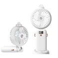 thumbnail image 2 of Needhep Usb Corded Powered Mini Fan,Table Top Fans for Bedroom, Portable Fan for Beach, Fan for Kids Bedroom, Usb Portable Fan (White), 2 of 9