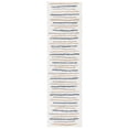 thumbnail image 2 of SAFAVIEH Calico Alfreda Striped Polyester Shag Runner Rug, Ivory/Gold, 2'2" x 8', 2 of 8