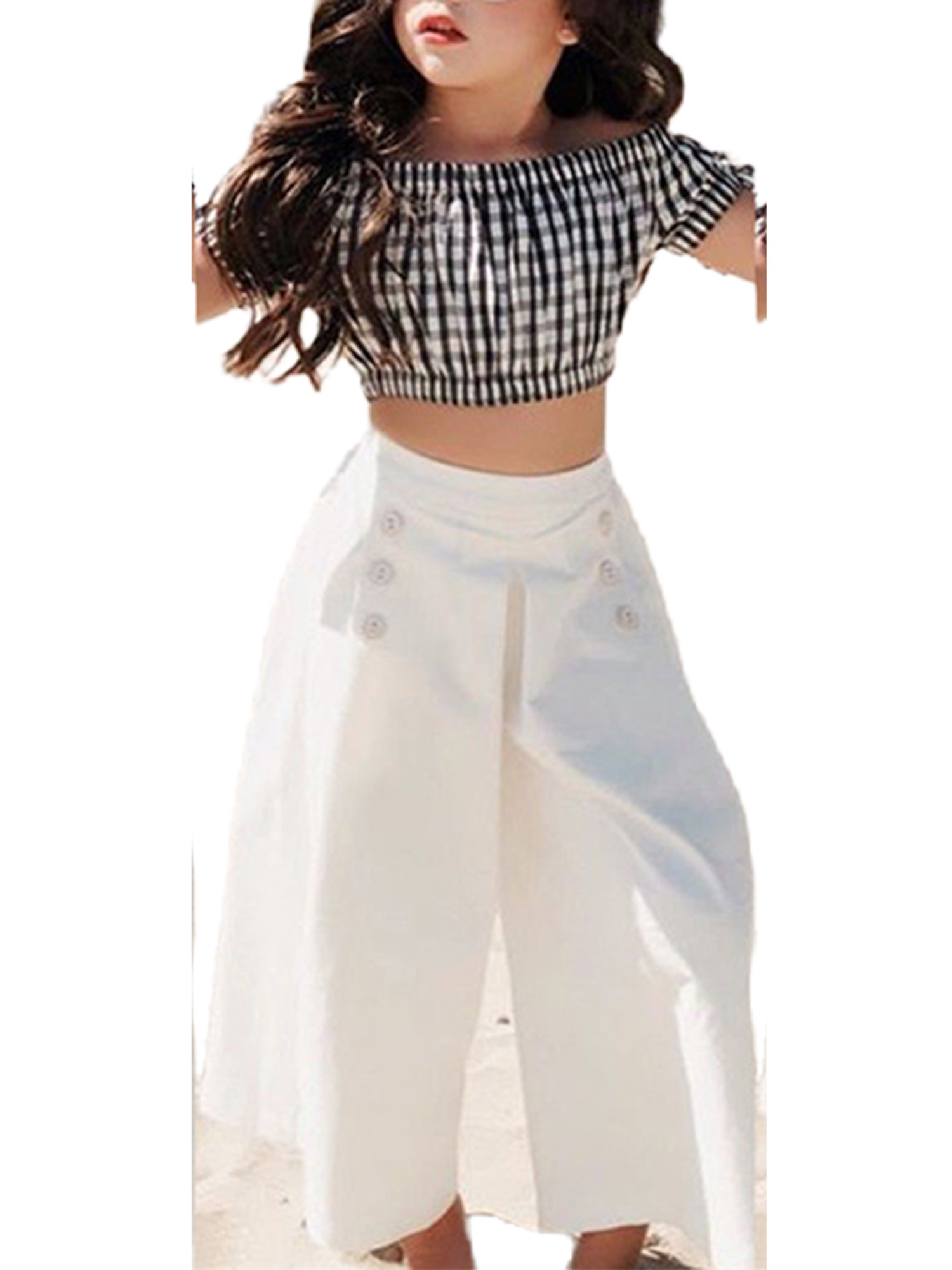 Shoulder Tops + Palazzo Pants 