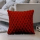 thumbnail image 5 of Fundas de almohada de terciopelo rojo oscuro (50*50cm), 5 of 7