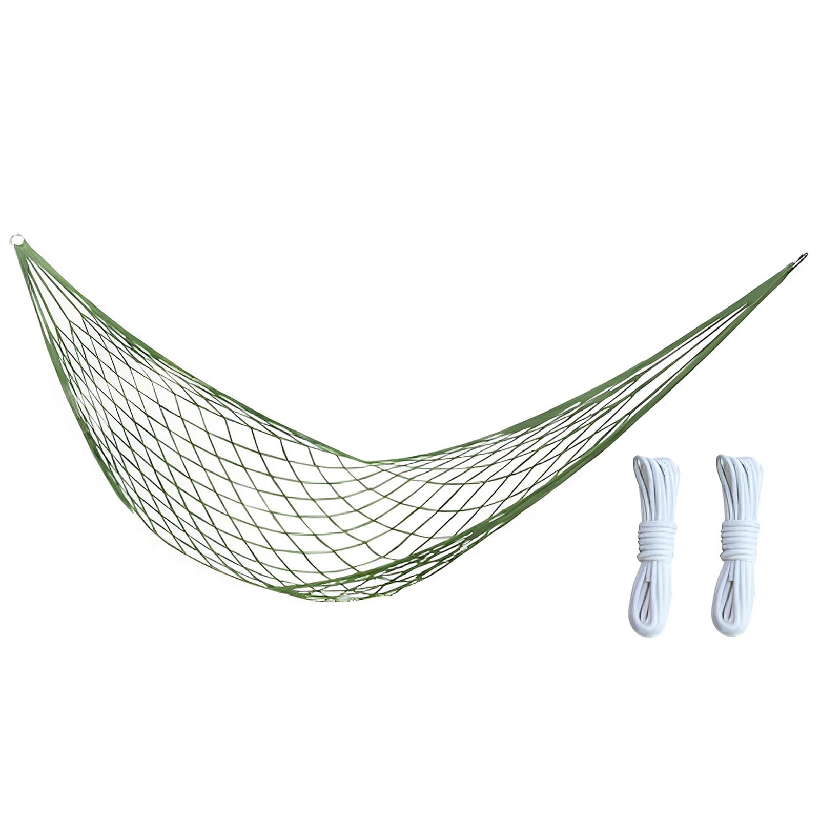 harayaa Mesh Rope Hammock Portable Lightweight Tree Hammock for Beach Yard Traveling B