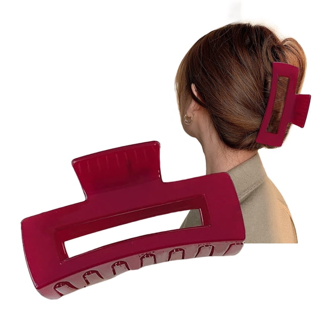 Pinces à Cheveux Grandes Pinces à Cheveux en Acrylique pour Femmes Filles Couleurs de Cheveux