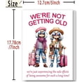 thumbnail image 3 of Funny birthday card for women, humorous birthday gift prepared for best friends, sisters, colleagues, age humor birthday card, contains printed information and envelope, size 57 inches, 3 of 4