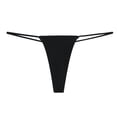 thumbnail image 3 of Xdegoge Womens Clothing Clearance,Women's Sexy Thongs Size 8 Briefs Cotton,No Show Panties Invisibles Briefs Soft Stretch,Size 16 Cute Undies,Ropa Para Mujer,Review My Order for Today,Black 2X, 3 of 5