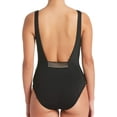 thumbnail image 2 of Nike Women's Solid U-Back One-Piece Swimsuit Black Size L, 2 of 3