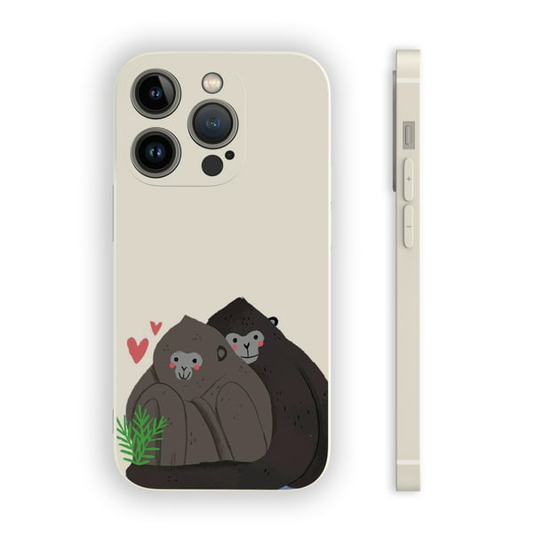 Mantenga su iPhone seguro y a la moda con esta innovadora funda de goma TPU con estampado de dibujos animados