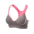 thumbnail image 1 of FashionOutfit Women's Basic Solid Color Sporty Padded Wirefree Sports Bras, 1 of 2