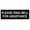 Black, variant on Please Ring Bell for Assistance Sign - Blue - Small | Alert Door Signage for Prompt Help and Customer Service