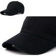 thumbnail image 5 of Solid Color Baseball Cap Simple Fashion Peaked Cap Adjustable Sun Hat (black), 5 of 5