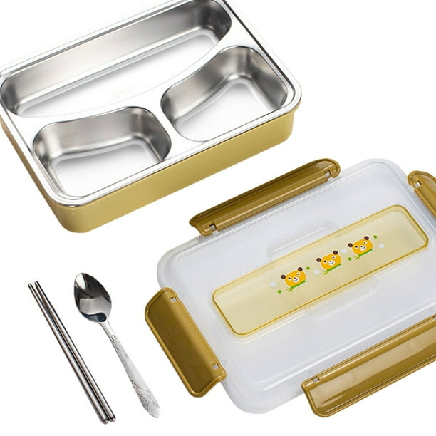 Pisexur Batería de cocina Fiambrera sellada para conservar la frescura, lonchera portátil de gran capacidad con separación, lonchera que conserva el calor para la cocina del hogar