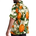 thumbnail image 3 of Tangerine Men's Hawaiian Short Sleeve Printed Button Down Poplin Casual Summer Beach Shirt, Unisex, 3 of 6