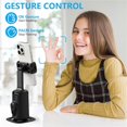 thumbnail image 3 of Auto Face Tracking Tripod 360° Rotation Phone Stand, No App, Face Body Phone Camera Stand with Remote and Gesture Control, Rechargeable Smart Shooting Stand with Light (Regular Edition), 3 of 9