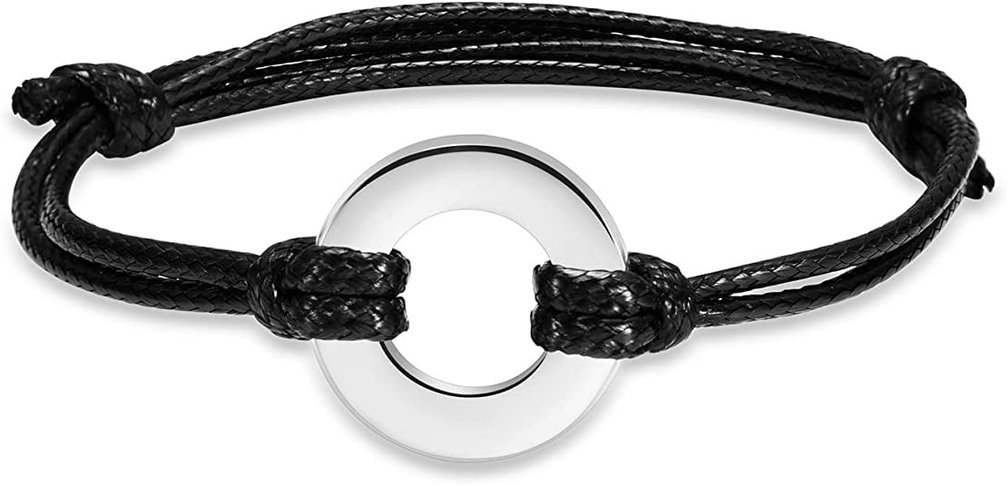 Adjustable Wax Rope Cremation Urns Bracelet for Ashes Memorial