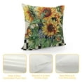 thumbnail image 4 of TIAOTIAOHOU Sunflower Pillow Covers Yellow Flower Black and Plaid Summer Decorative Cushion Covers for Sofa in-Outdoor Home Decor, 4 of 5