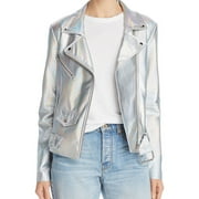 Veda Womens Hologram Jacket, Metallic, Petite, P