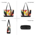 thumbnail image 6 of FORMRS Canvas Laptop Tote Bag for Women with 15.6" Computer Compartments Shoulder Handbag, Purple Triangles, 6 of 7