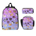 thumbnail image 4 of Generic Purple Cat Backpack With Lunch Box Pencil Bag 3Set for Men Women, 4 of 8
