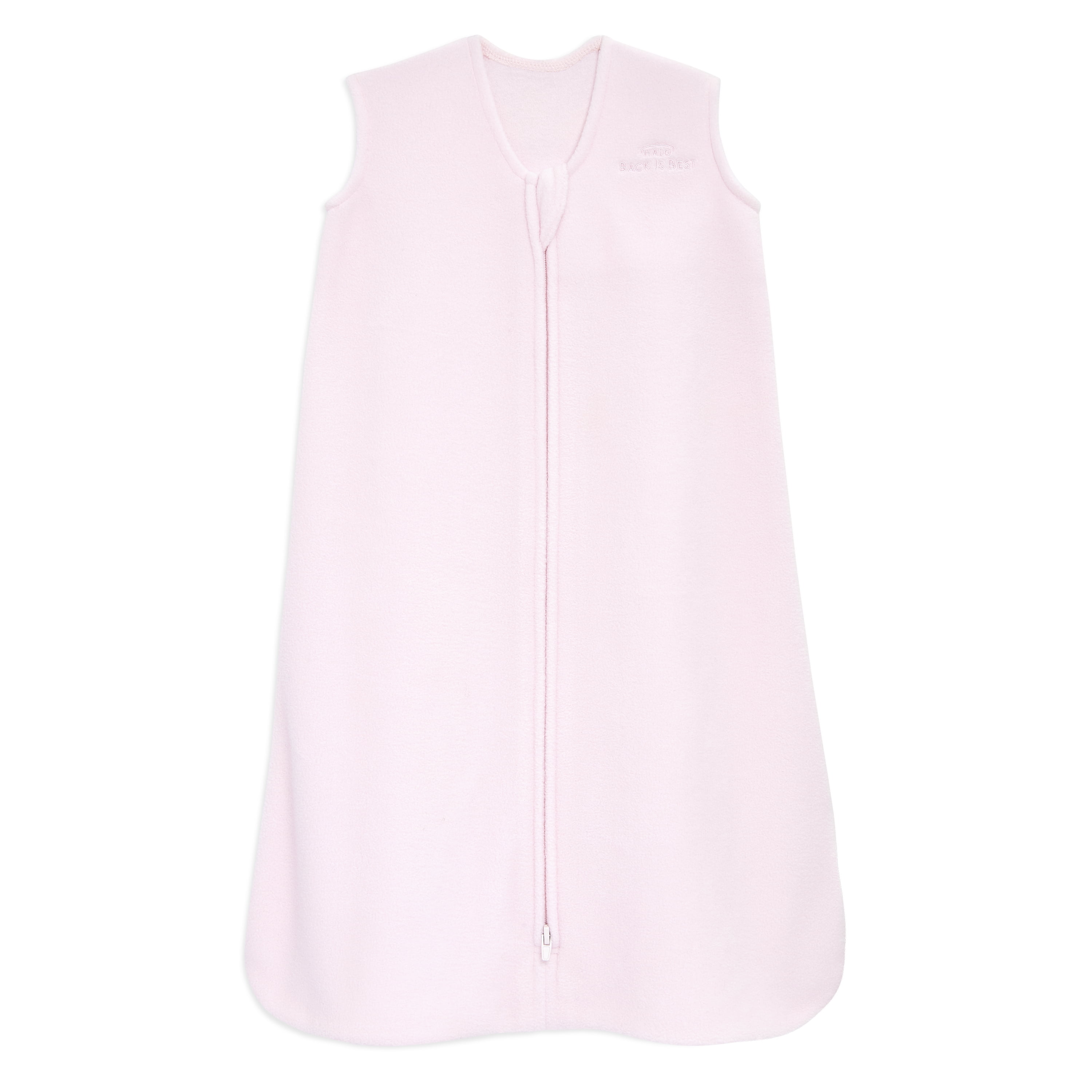 HALO SleepSack Wearable Blanket, Micro-Fleece, Soft Pink, Infant Girls, Small, 0-6 Months