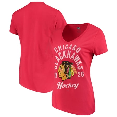 NHL Chicago Blackhawks Ladies Classic V-Neck Tunic Cotton Jersey