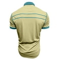 thumbnail image 6 of Qwertyu Men's Casual Polo Shirts Classic Long Sleeve Basic Button T-Shirt Lightweight Cotton Golf Tops with Pocket Yellow XL, 6 of 7