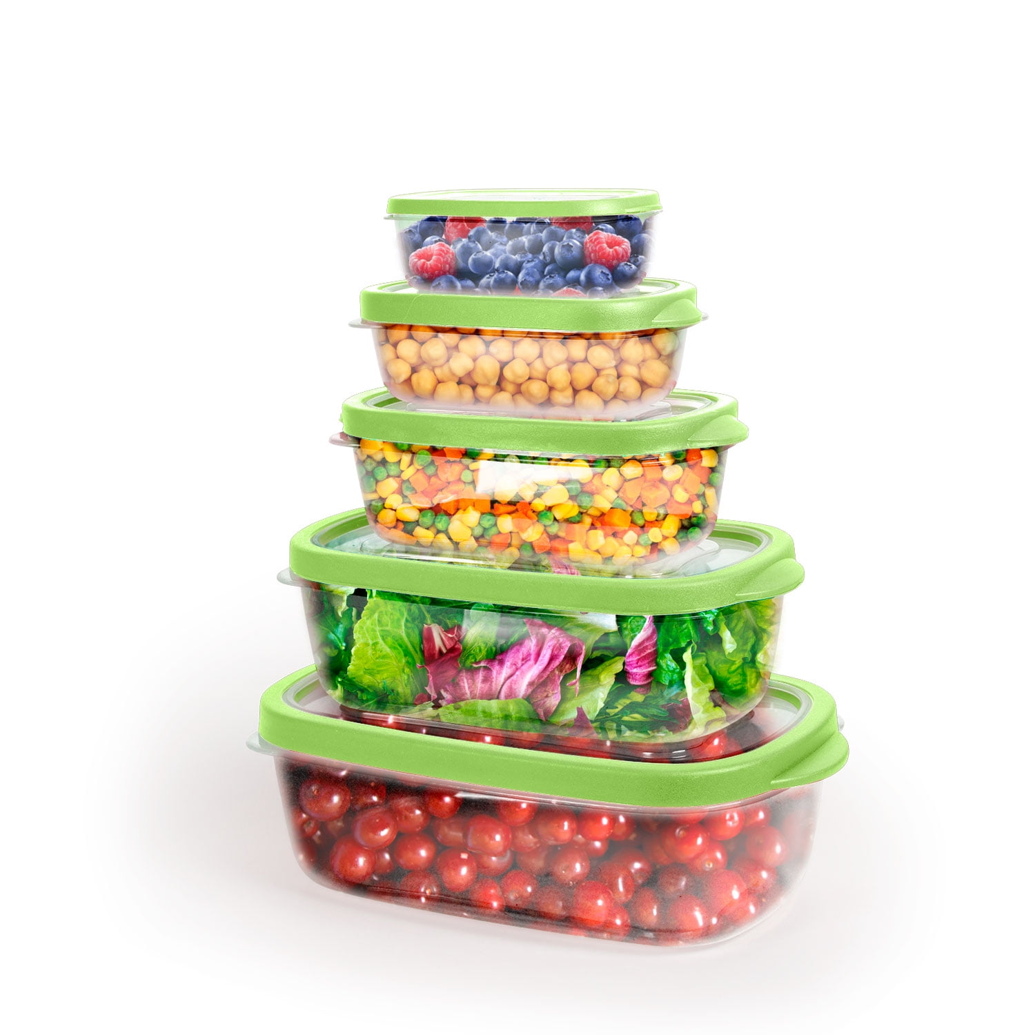 ColorLife 48 PCS Larger Food Storage Containers, 2.7 ~ 85 OZ (24 Stackable Plastic  Containers And 24 Lids) - 100% Airtight & BPA-Free & Microwave, Dishwasher  Safe Food Storage With Chalkboard Labels & Marker