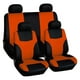 thumbnail image 4 of 8 Uds fundas de asiento de coche Zulema protectores lavables para Sedan Suvs Naranja Protector de cubierta de asiento automático, 4 of 7