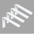 thumbnail image 1 of Soporte de encimera Walwe, 10 x 6 x 2,5 cm, paquete de 4 unidades, color blanco, 1 of 6