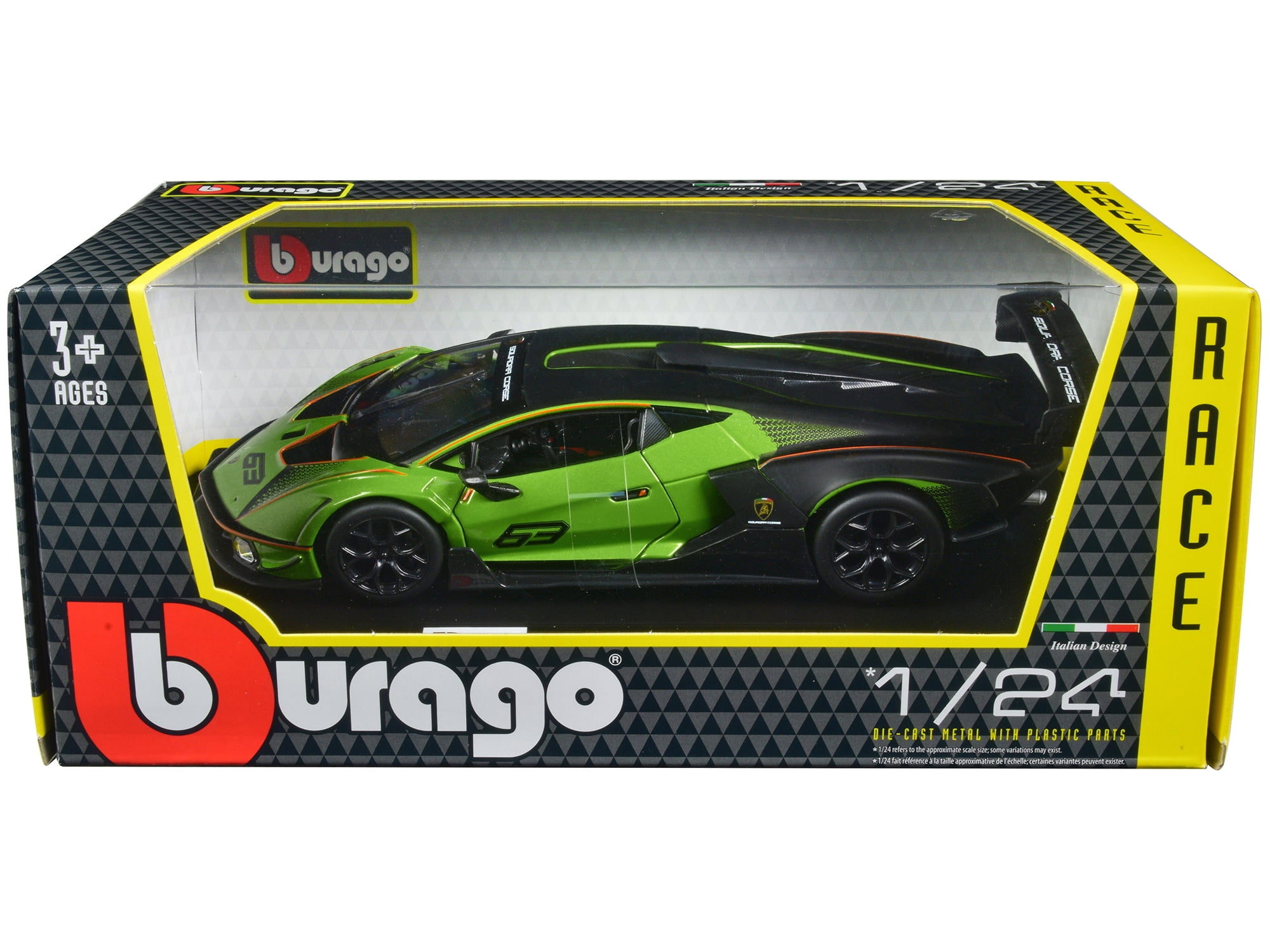 Essenza SCV12 63 Green Metallic and Black "Squadra Corse" "Race" Series 1/24
