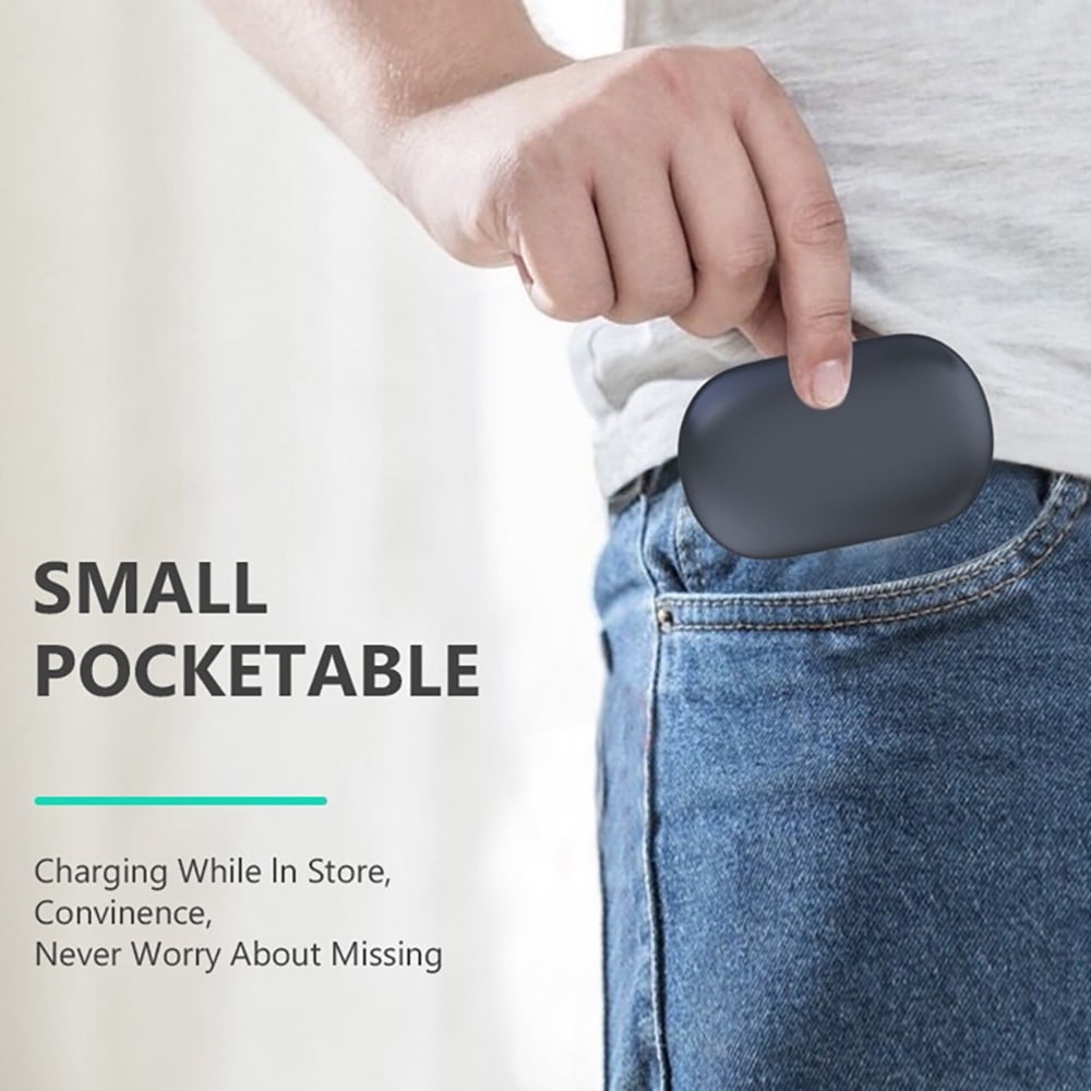 Black Wireless Earbuds Bluetooth Headphones with Wireless Charging Case for iPhone Android Phones Waterproof Earphones with Over Earhooks Bass Sound Headset for Sport Gym