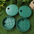 thumbnail image 1 of RENACLIPY 4 Pcs Water Valve Box Green Plastic For Garden Irrigation System Waterproof Protect Valves, 1 of 8